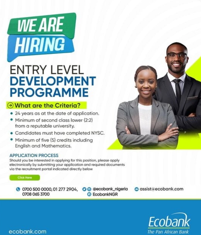 Ecobank Entry Level Development Programme